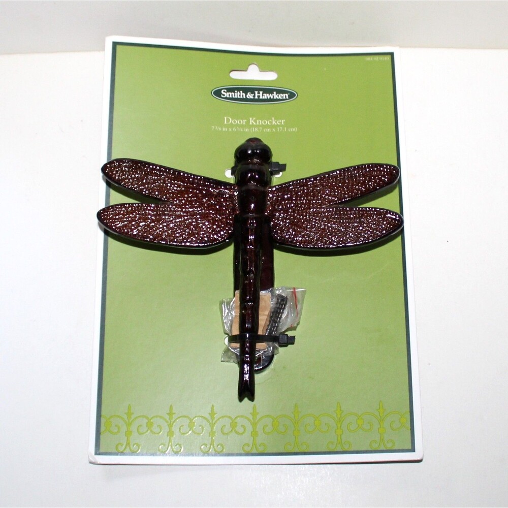 Smith & Hawken Dragonfly Door Knocker oiled bronze finish metal